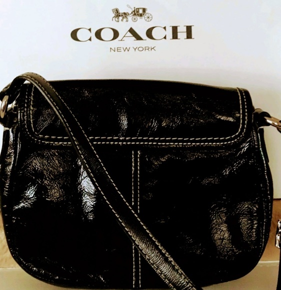 Coach Black Penny Rocket Turnlock Handbag - Picture 3 of 5